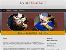 Tablet Screenshot of laalterationsakronoh.com